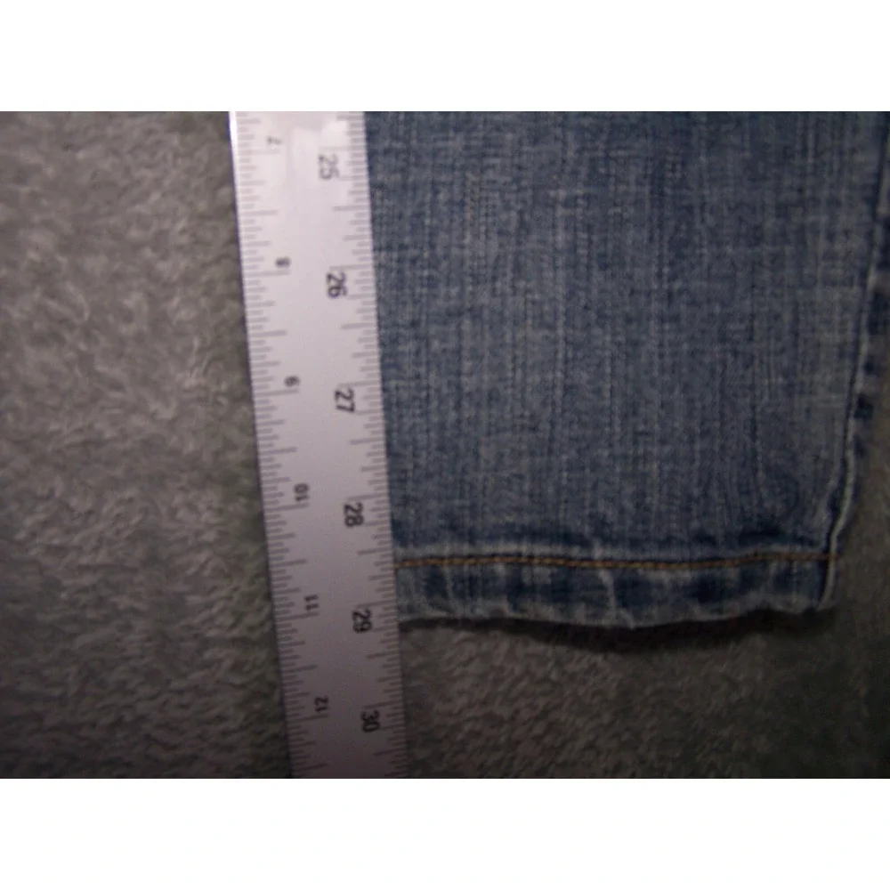 Forever‎ 21 Jeans Men's 32X29 (Tag 33) Skinny Slim Distressed Blue Button Fly